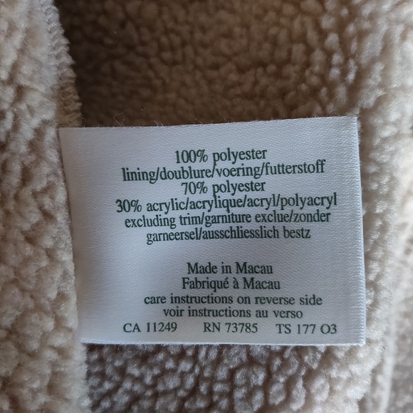 Vintage Laura Ashley Faux Shearling/Suede Coat - Picture 8 of 8